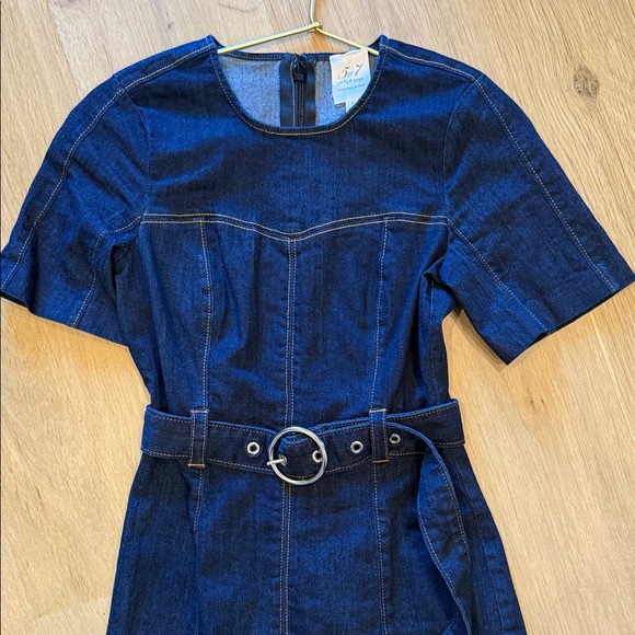 Cinq à Sept Dark Blue Denim Mini Dress - Picture 3 of 6